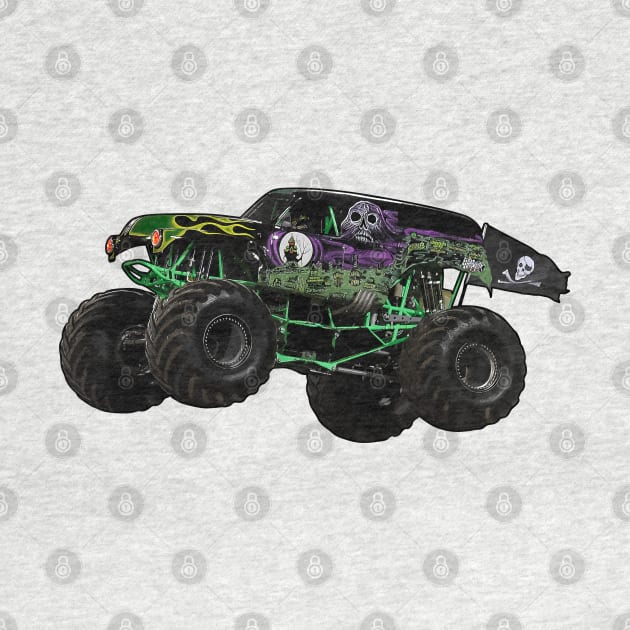 Monster Truck Freestyle Illustration by KAM Std